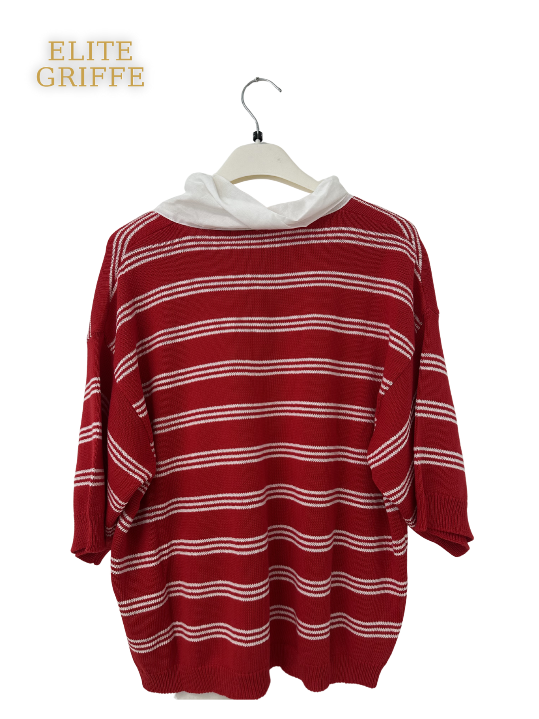 HAVEONE - MAGLIA RIGATA IN ROSSO CON FIOCCO