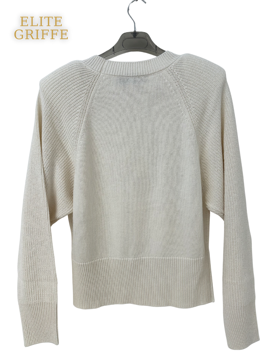 HAVEONE - MAGLIA GIROCOLLO SPALLINE LATTE