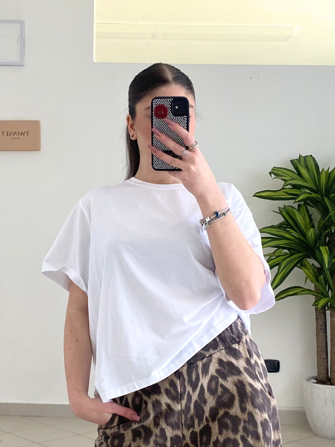 HAVEONE - T-SHIRT OVER BANDANA BIANCO