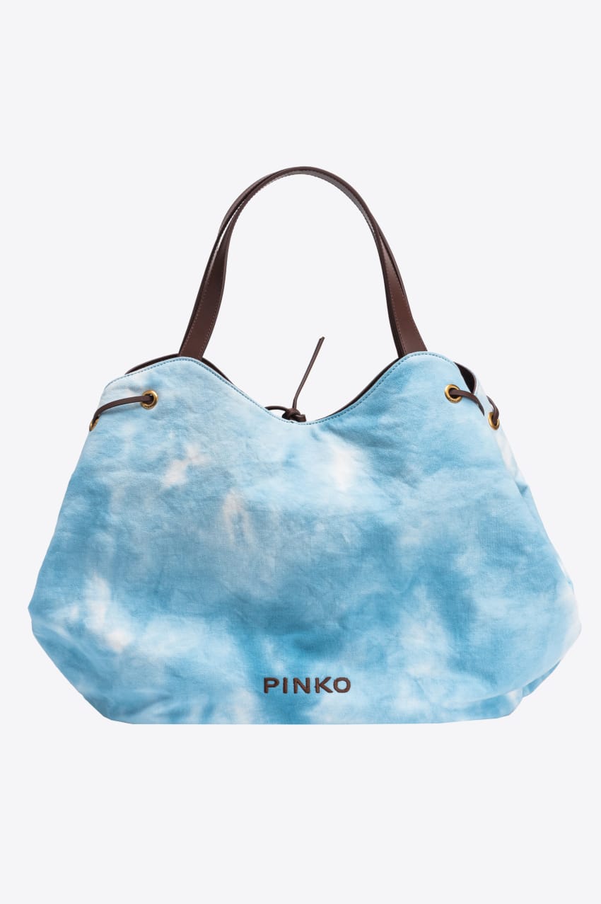 PINKO EXTRA PAGODA SHOPPER CANVAS MALTINTO