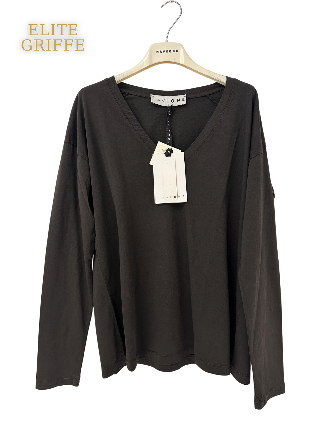 HAVEONE - T-SHIRT GIROCOLLO SCOLLO V