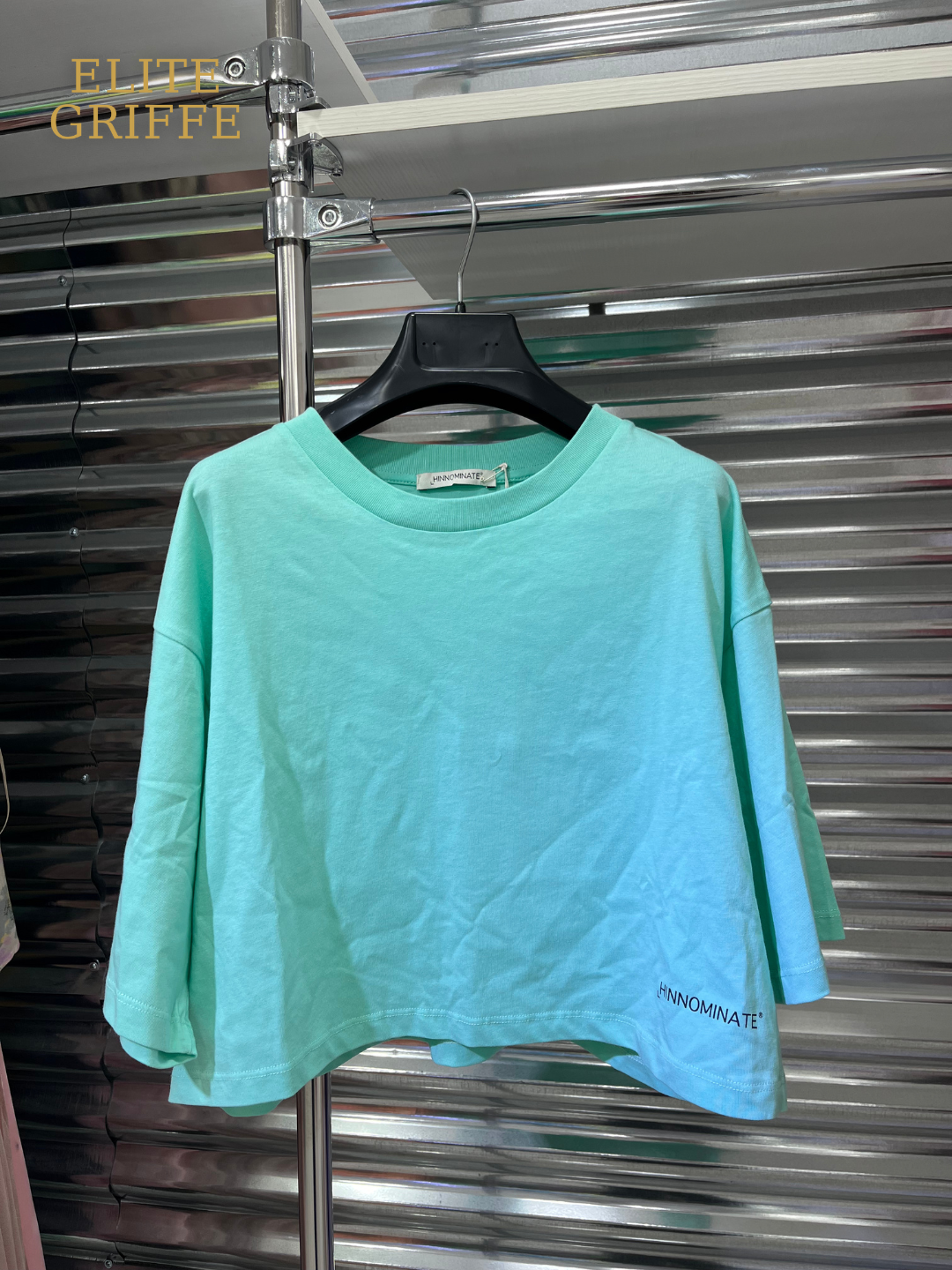 HINNOMINATE T-SHIRT CROP AZZURRA