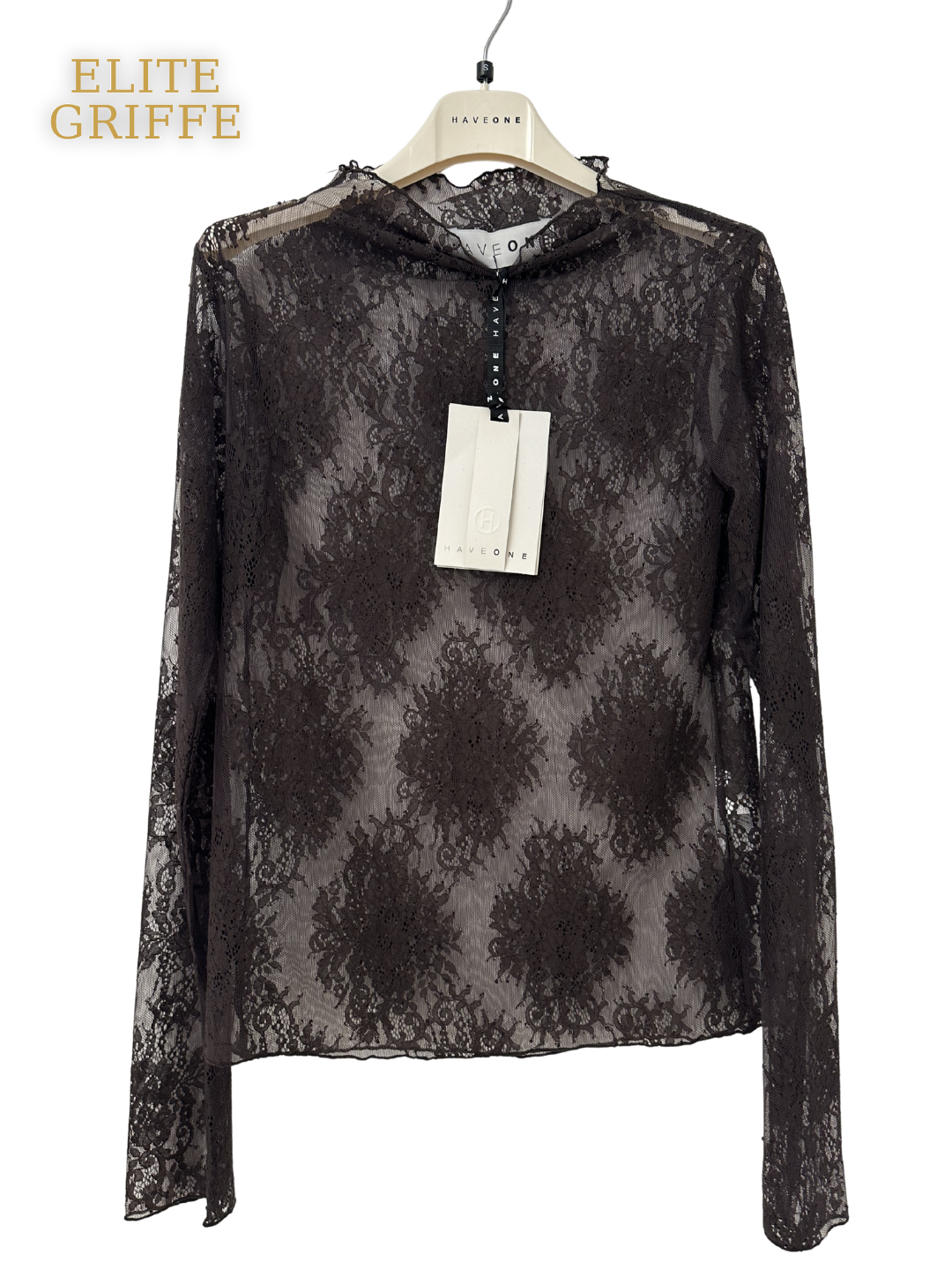 HAVEONE - MAGLIA COLLETTO ALLUNGATO MORO