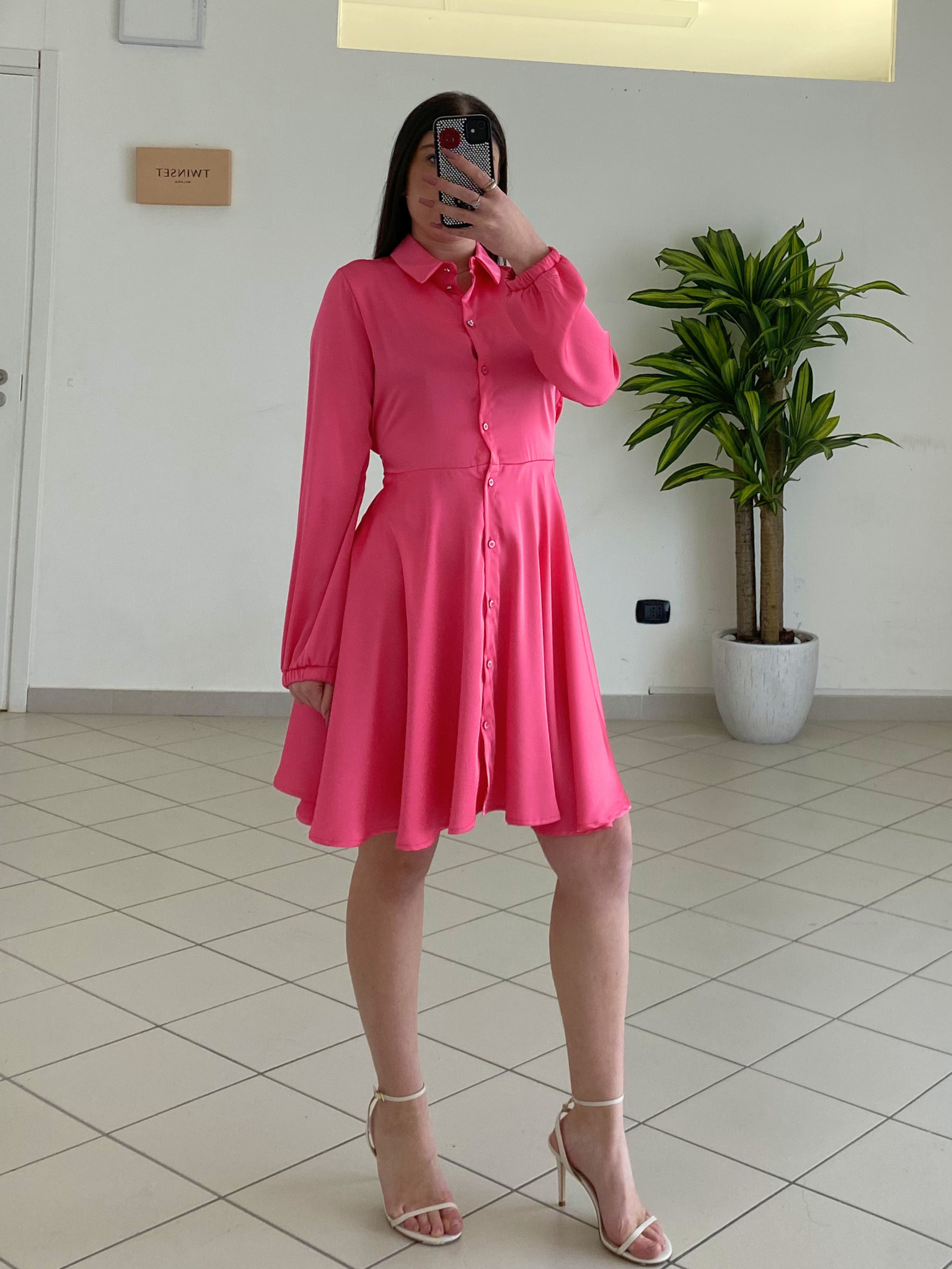 REBELQUEEN - ABITO CHEMISIER ROSA