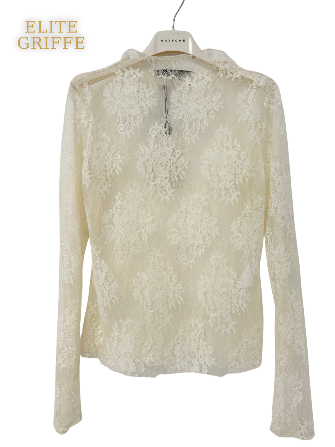 HAVEONE - MAGLIA COLLETTO ALLUNGATO BURRO
