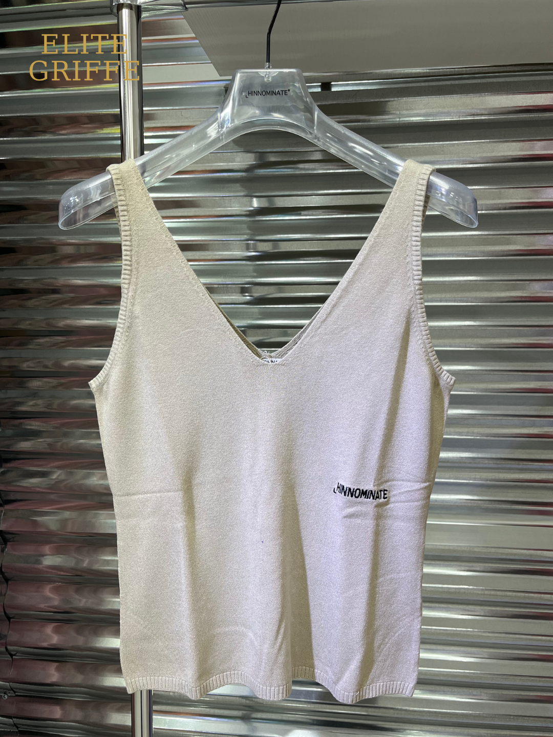 HINNOMINATE TOP IN MAGLIA BIANCO