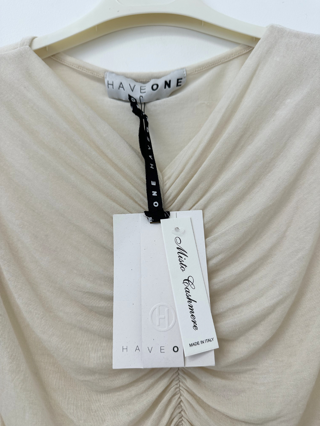 HAVEONE - MAGLIA ARRICCIO BURRO