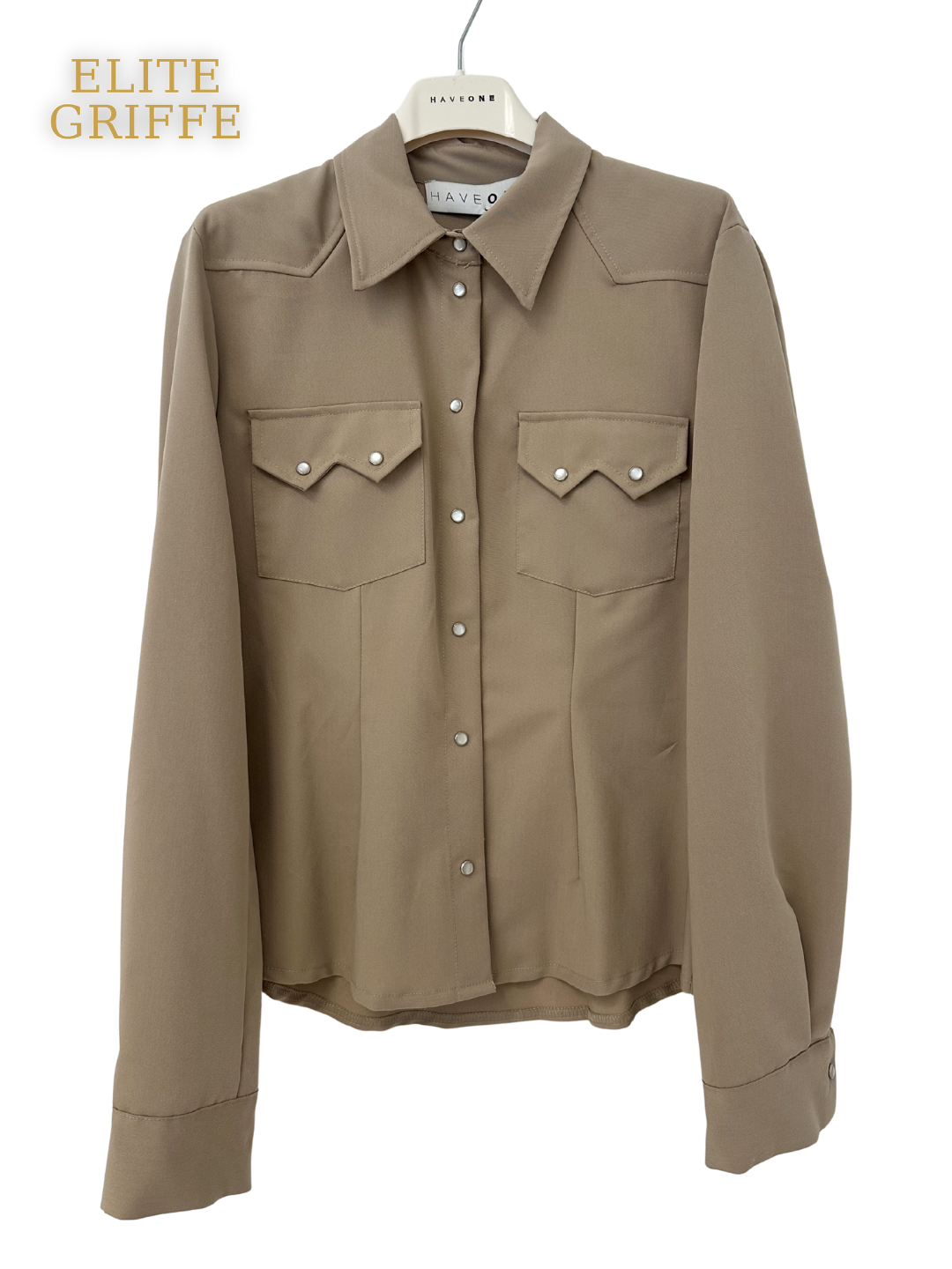 HAVEONE - CAMICIA COWBOY BEIGE