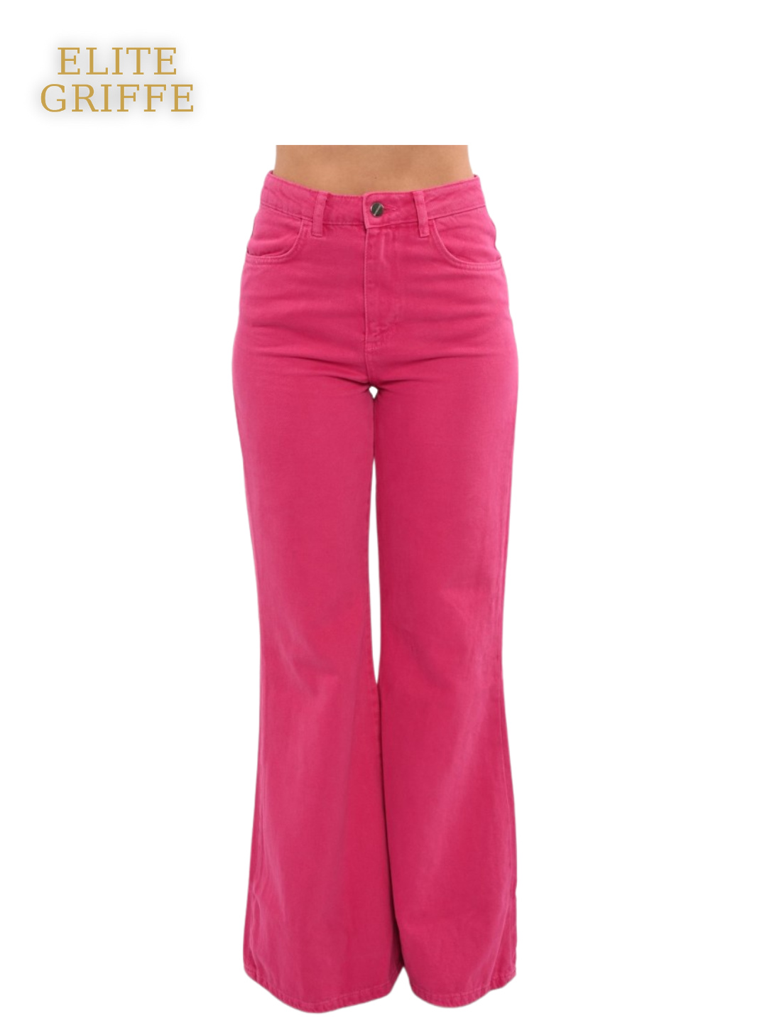 HINNOMINATE Pantalone donna a zampa in denim