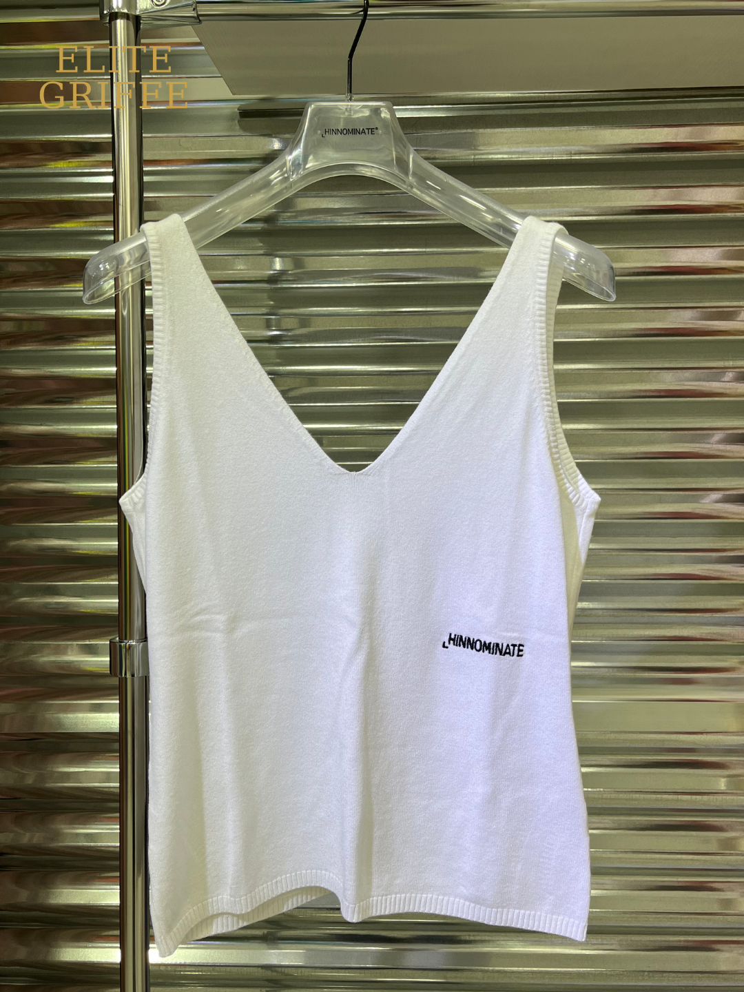 HINNOMINATE TOP IN MAGLIA BIANCO