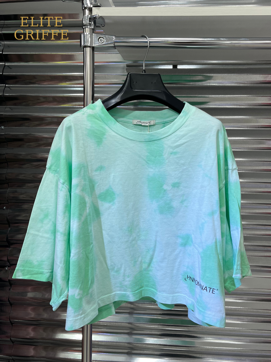 HINNOMINATE T-SHIRT CROP Verde menta
