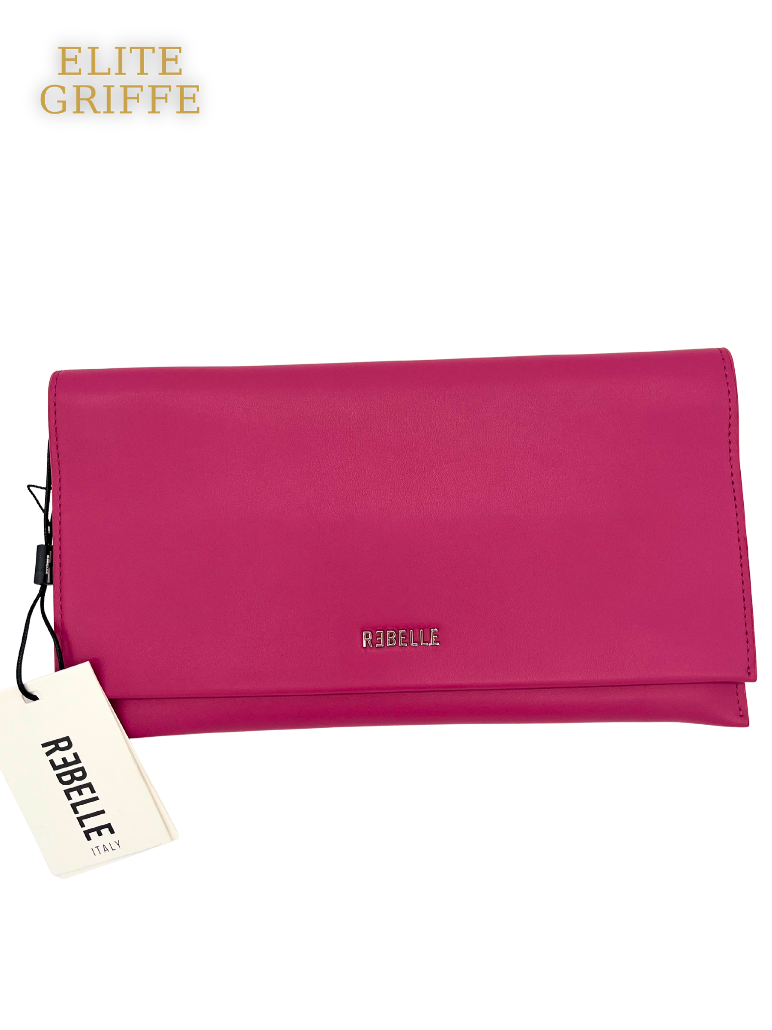 REBELLE - Pochette fucsia con catena