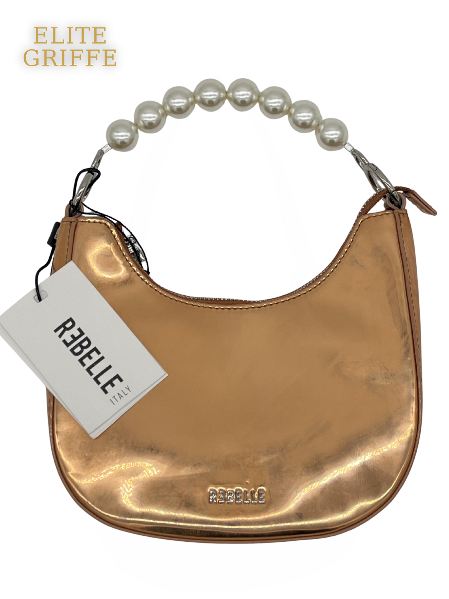 REBELLE - Borsa a mano lucida