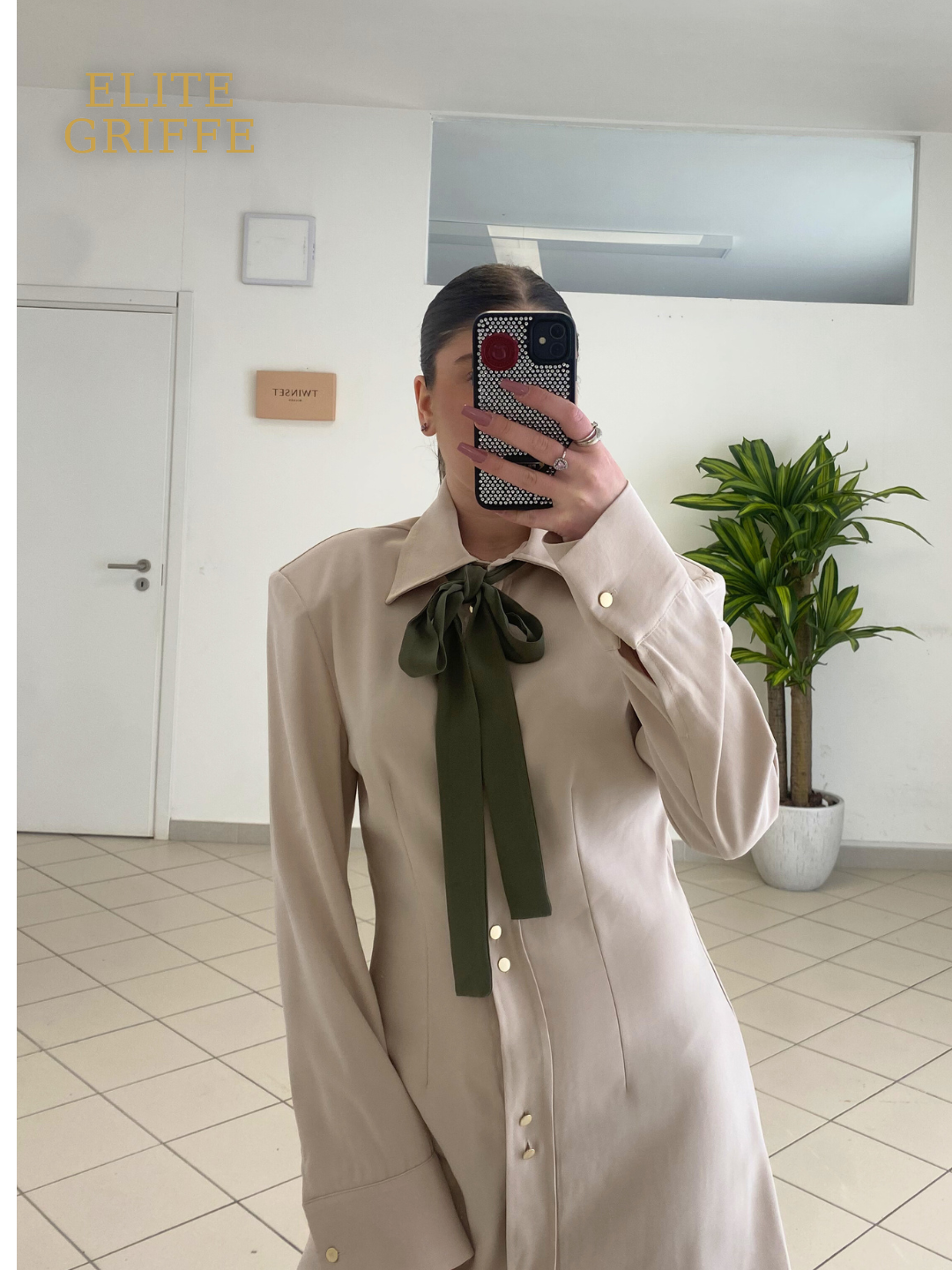 HAVEONE - CHEMISIER A CAMICIA SABBIA