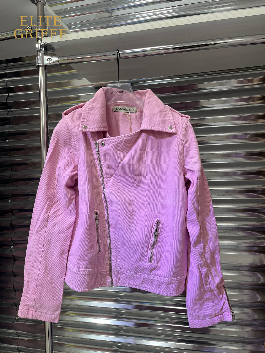 HINNOMINATE Giubbino in Denim Rosa