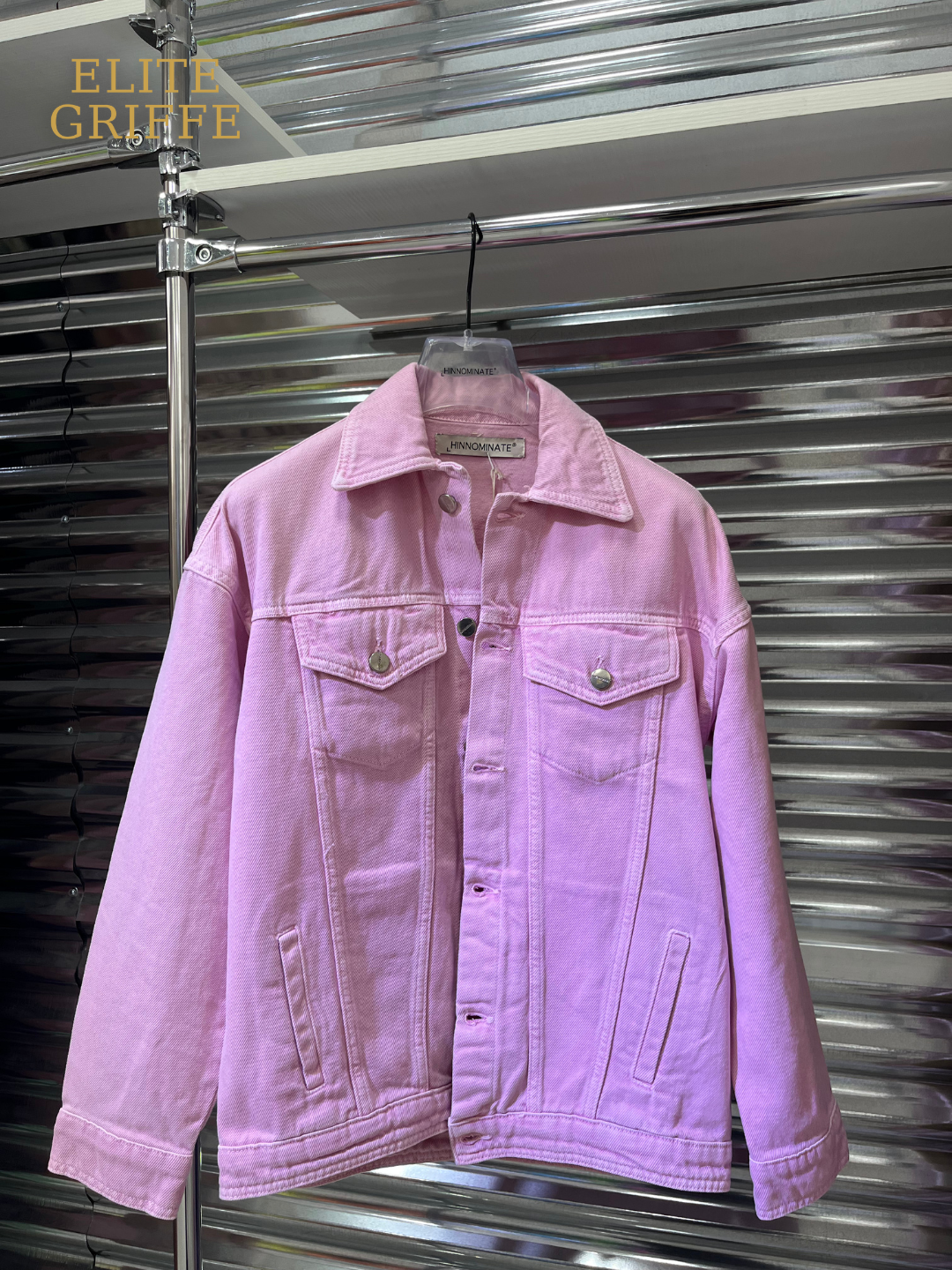 HINNOMINATE Giubbino in Denim Rosa