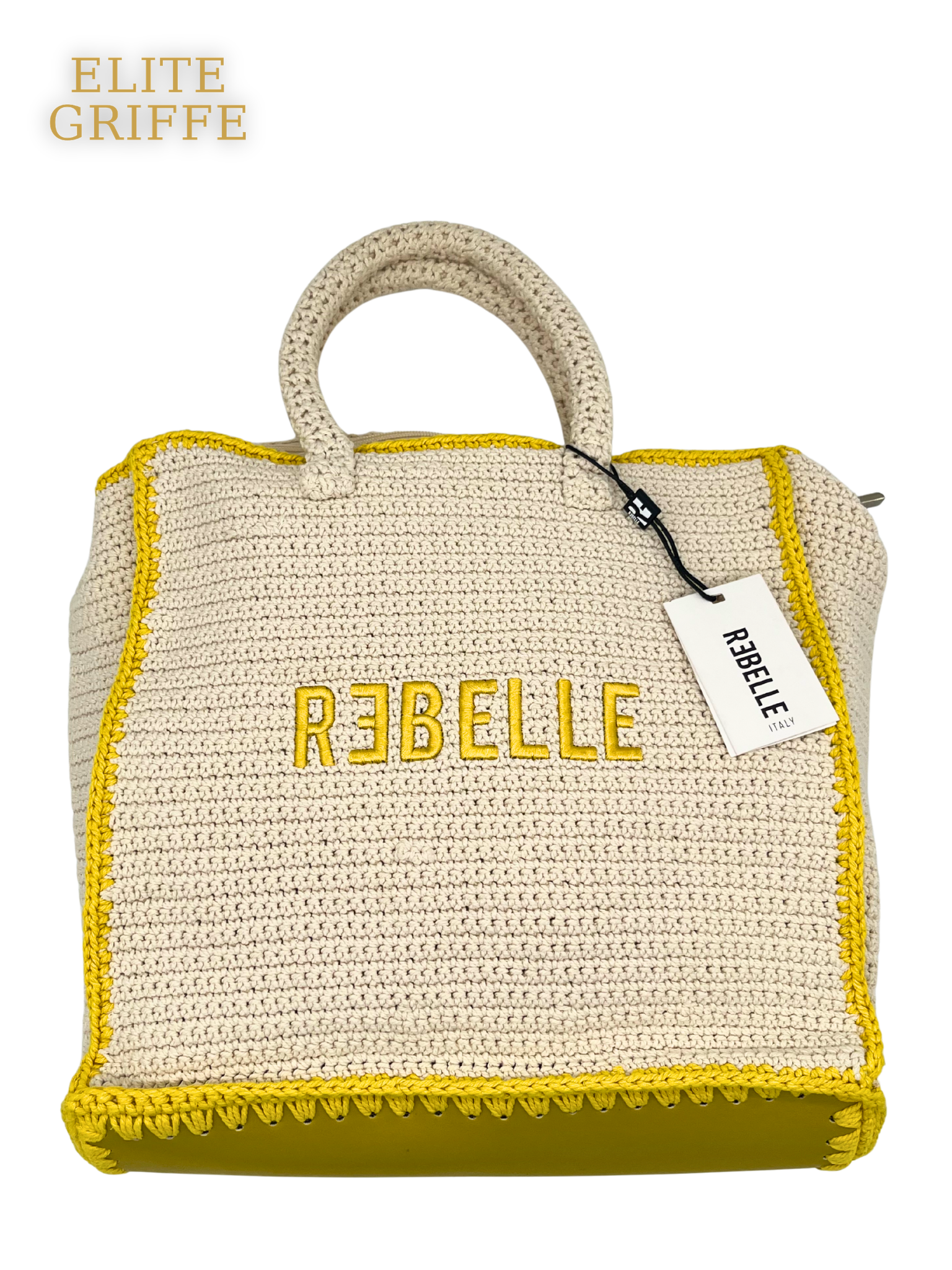 REBELLE - Borsa a mano in GIALLO