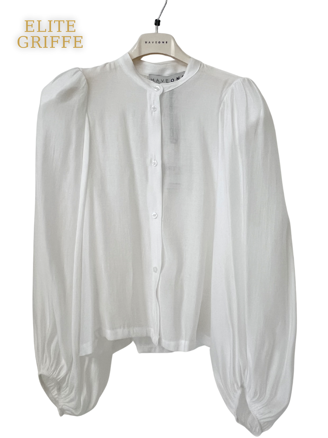 HAVEONE - CAMICIA CON SPALLINE PANNA