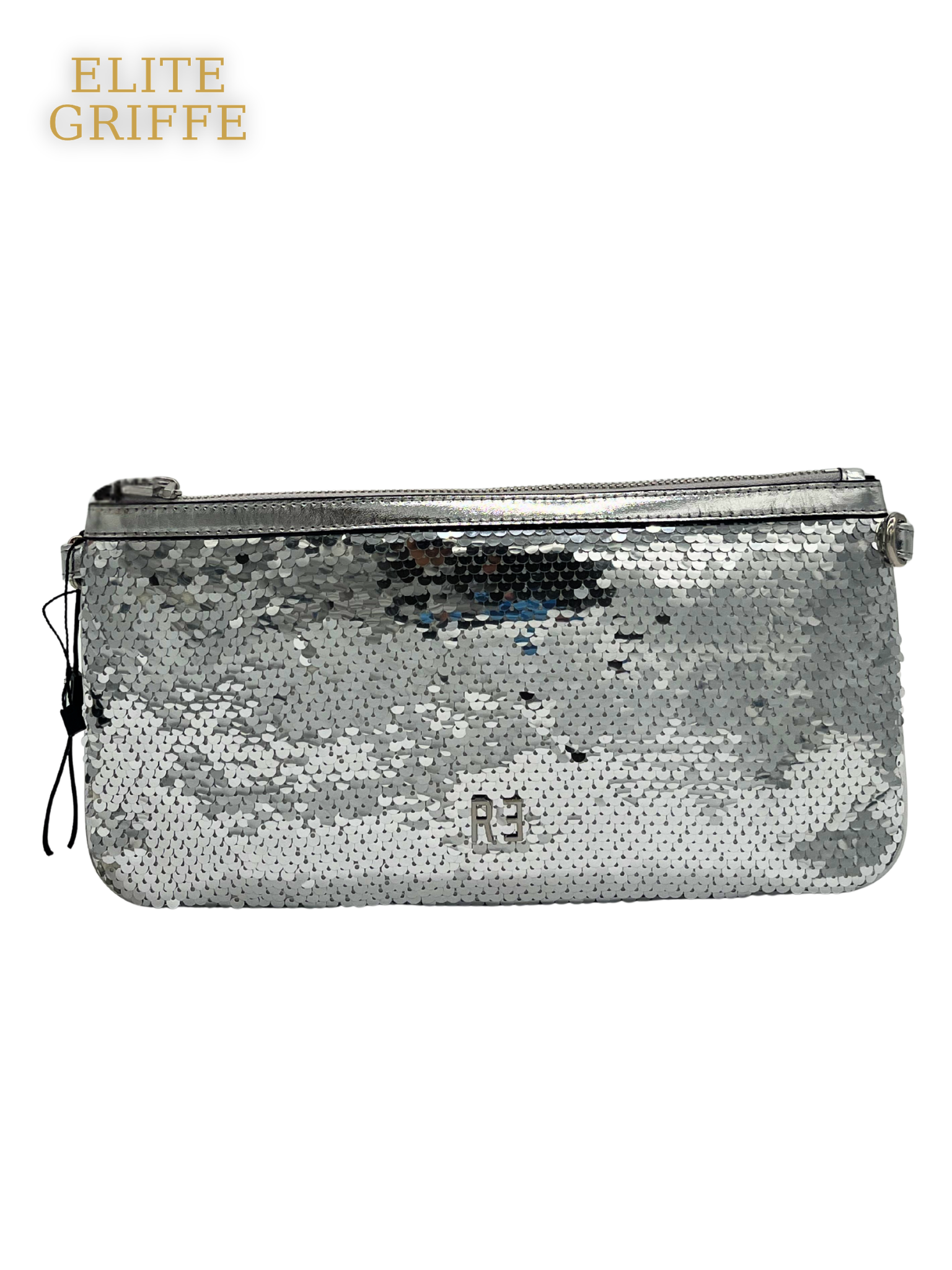 REBELLE - Pochette silver con catena