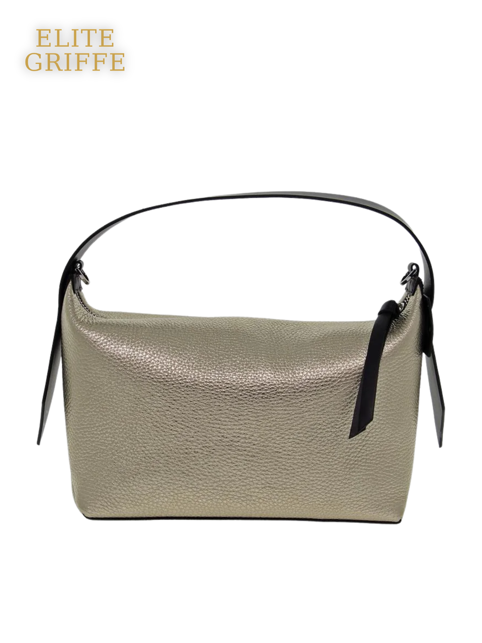 REBELLE - Borsa a mano in oro laminato