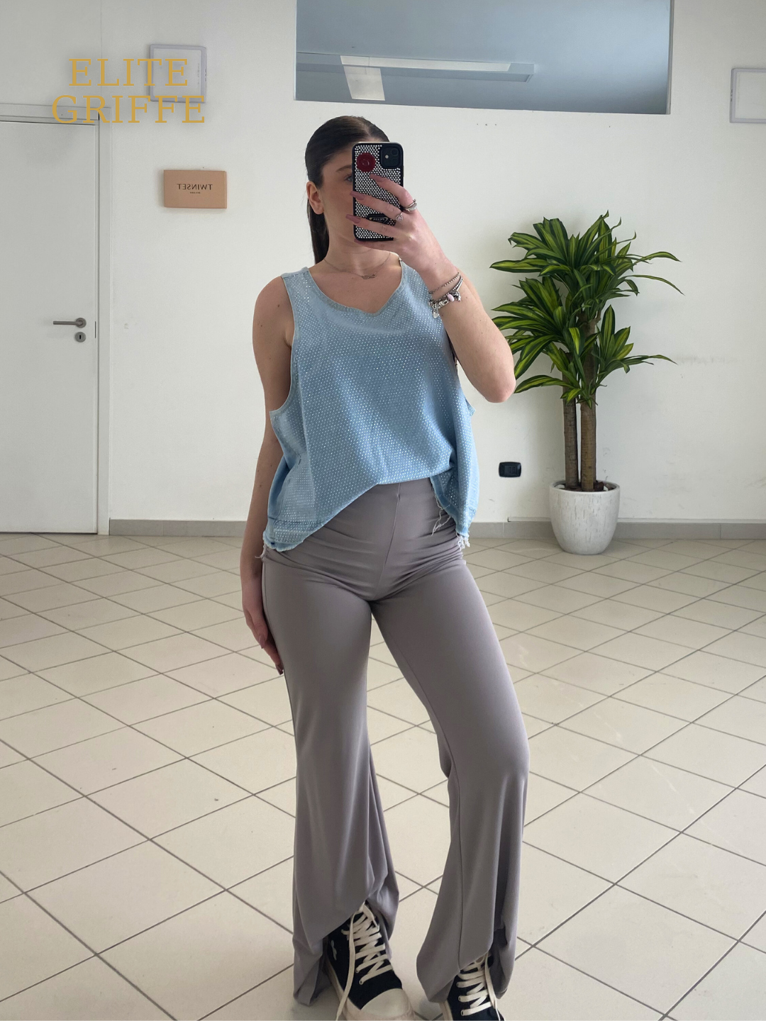 HAVEONE - PANTALONE BEIGE