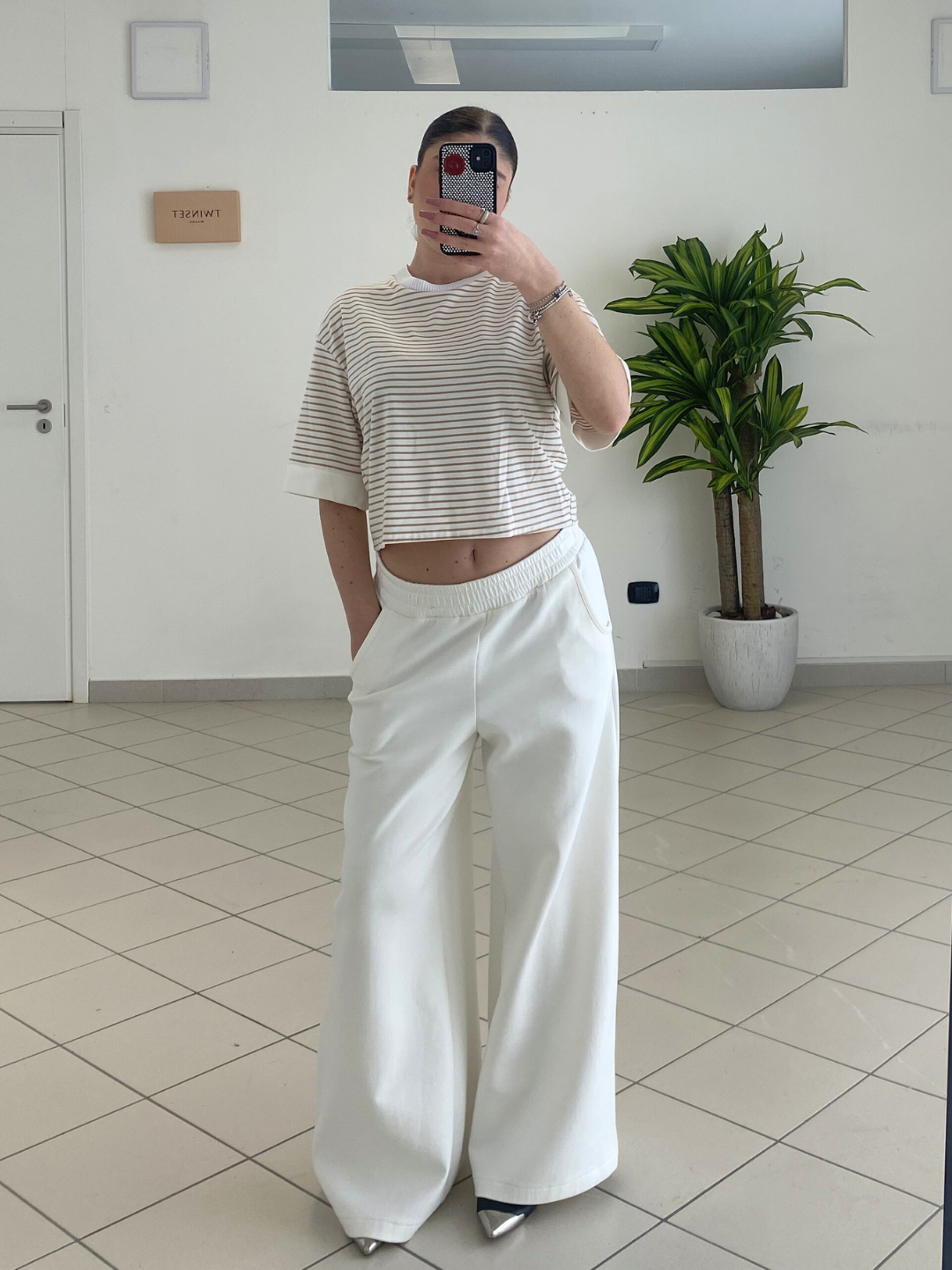 HAVEONE - PANTALONE BURRO