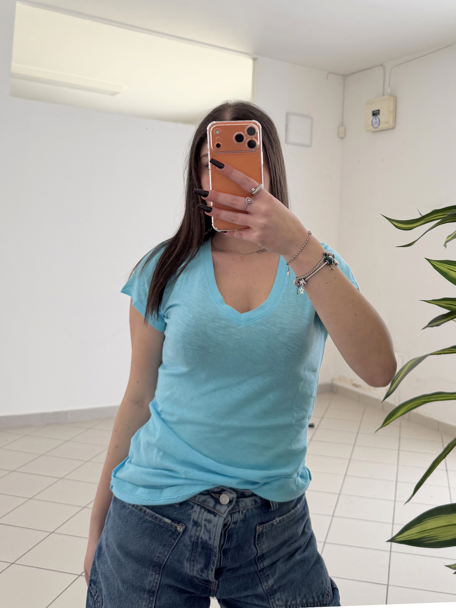 KONTATTO - T-shirt scollo V Maldive