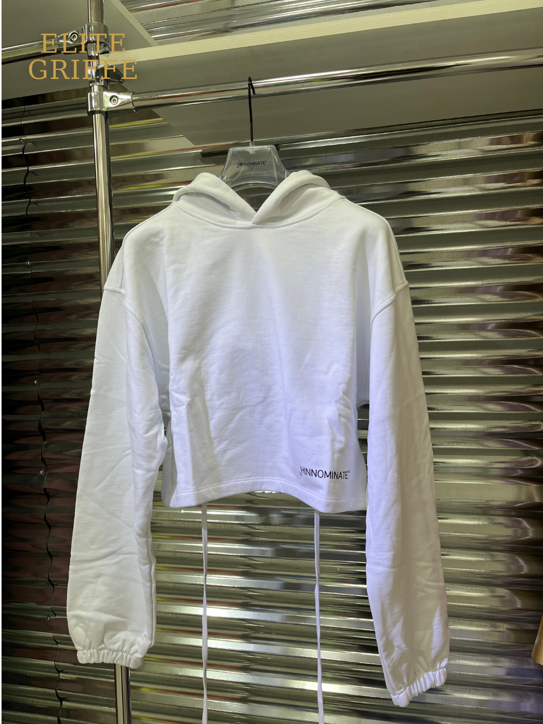 HINNOMINATE Felpa con Cappuccio Bianca