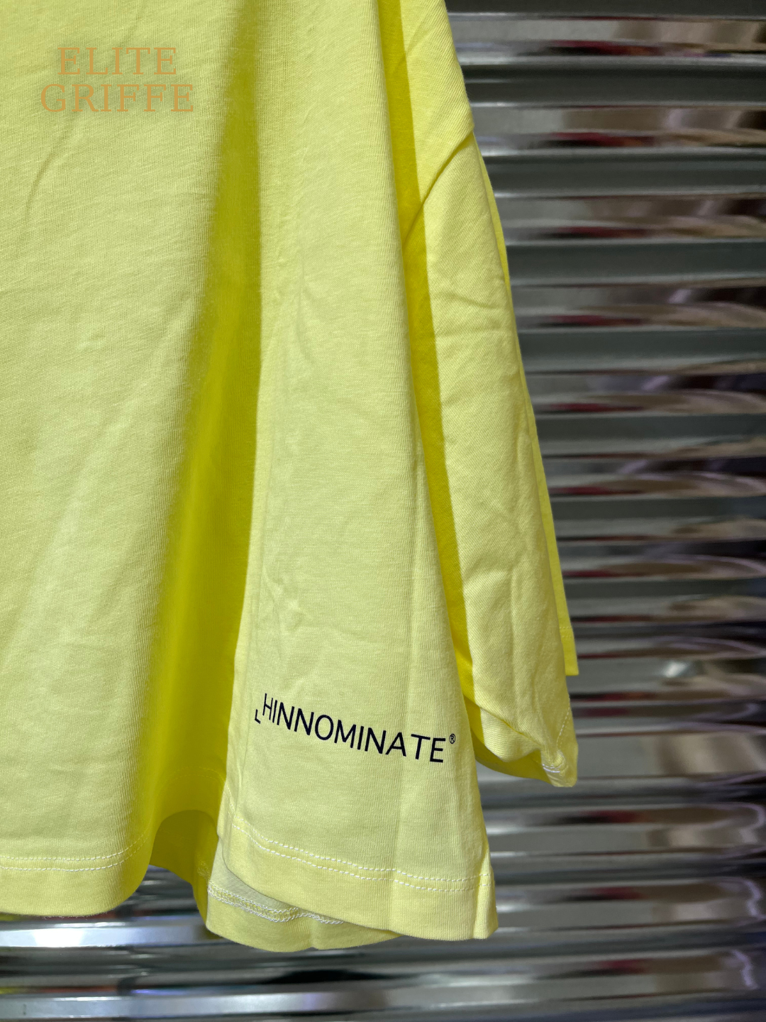 HINNOMINATE T-SHIRT CROP GIALLA
