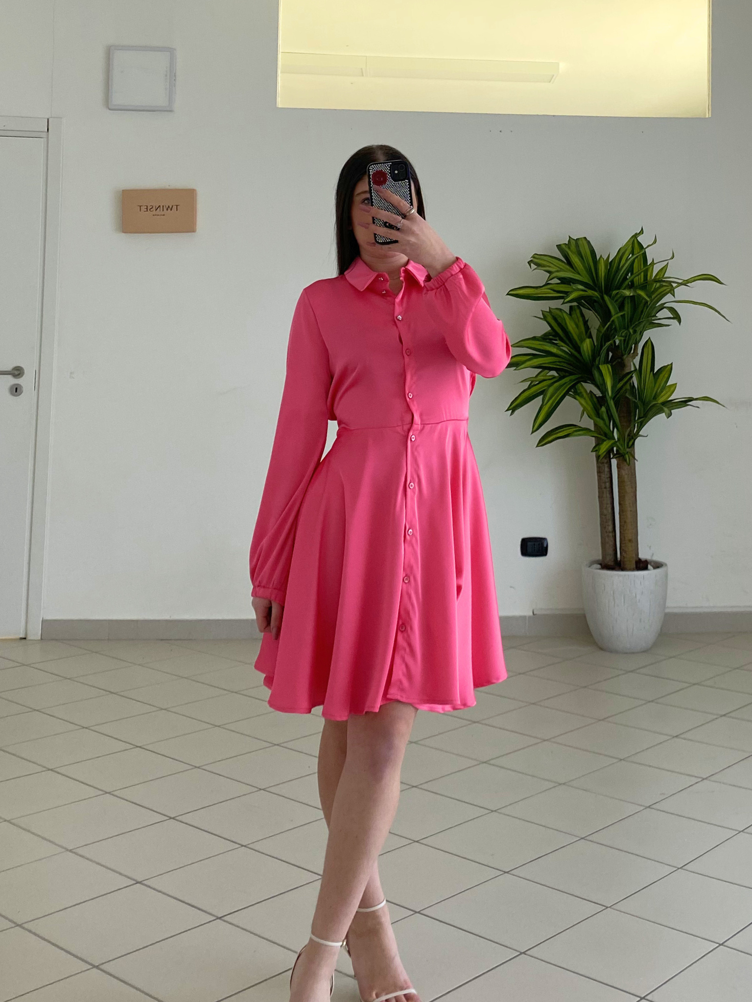 REBELQUEEN - ABITO CHEMISIER ROSA