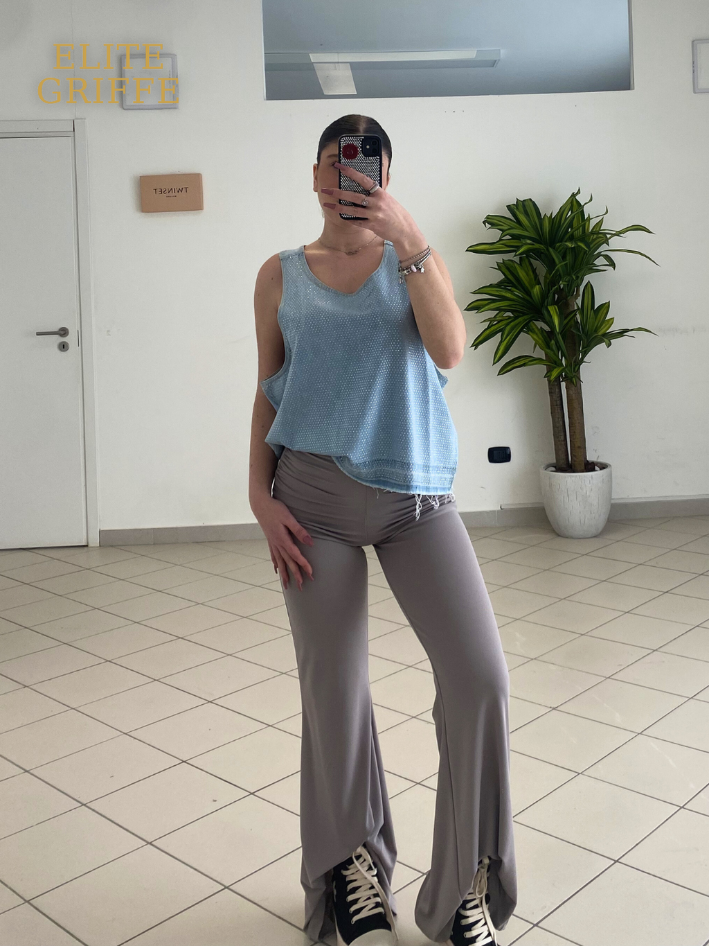 HAVEONE - PANTALONE BEIGE