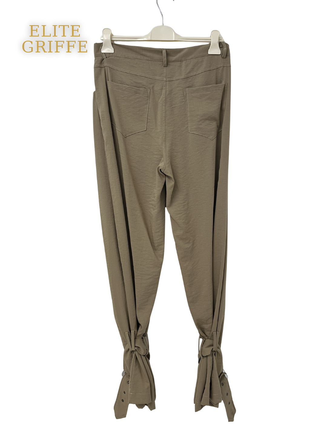 HAVEONE - PANTALONE LACCIO IN FONDO GRANO + CINTURA