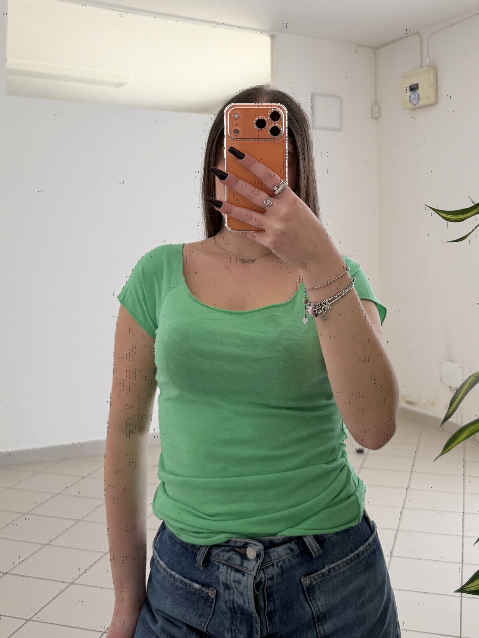 KONTATTO - T-shirt scollo barca Verde