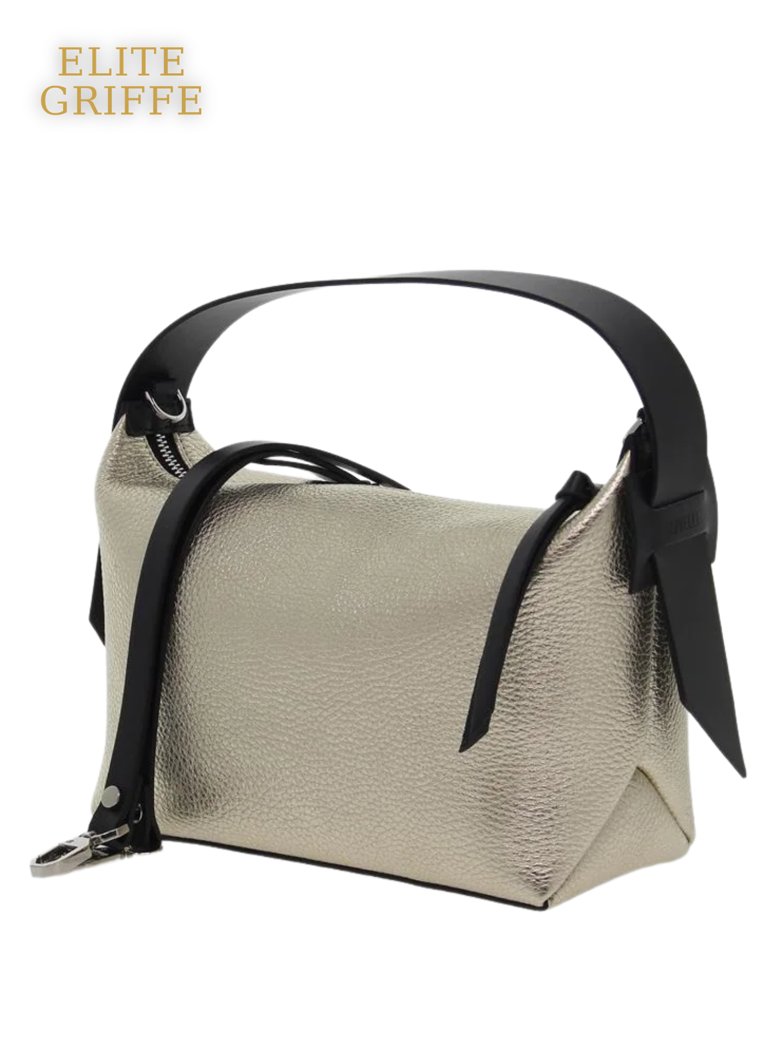 REBELLE - Borsa a mano in oro laminato