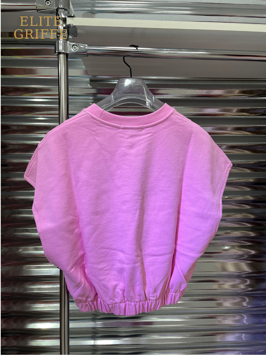 HINNOMINATE Felpa Corta Smanicata Rosa