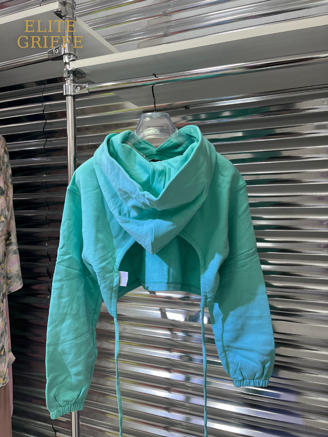 HINNOMINATE Felpa con Cappuccio Celeste