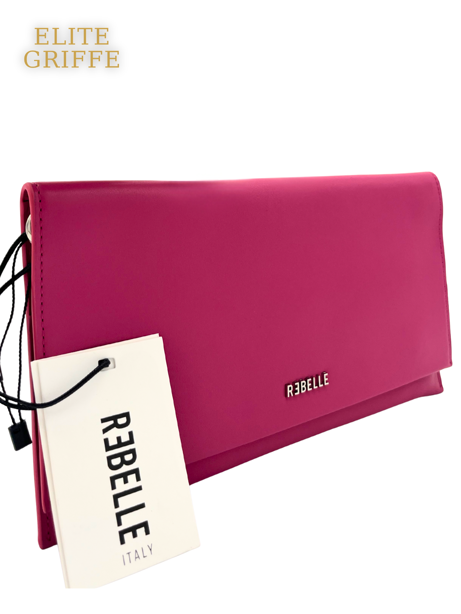 REBELLE - Pochette fucsia con catena