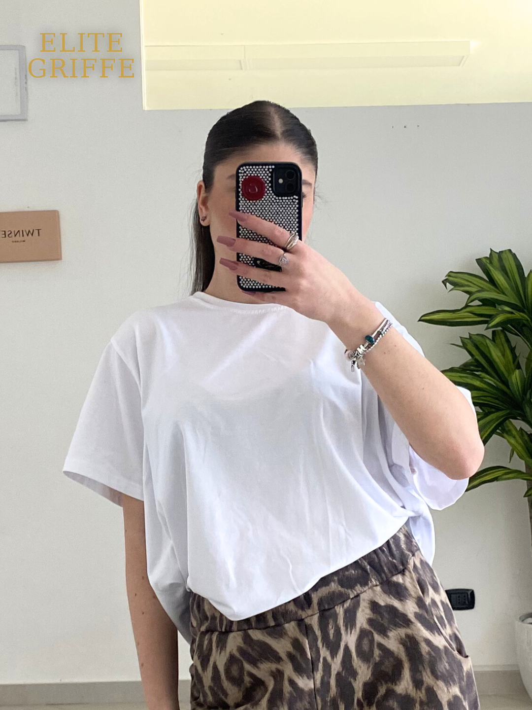 HAVEONE - T-SHIRT OVER BANDANA BIANCO