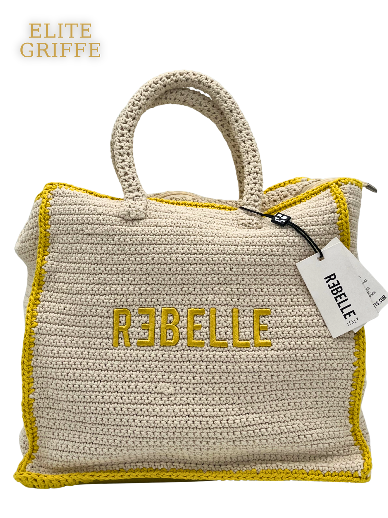 REBELLE - Borsa a mano in GIALLO