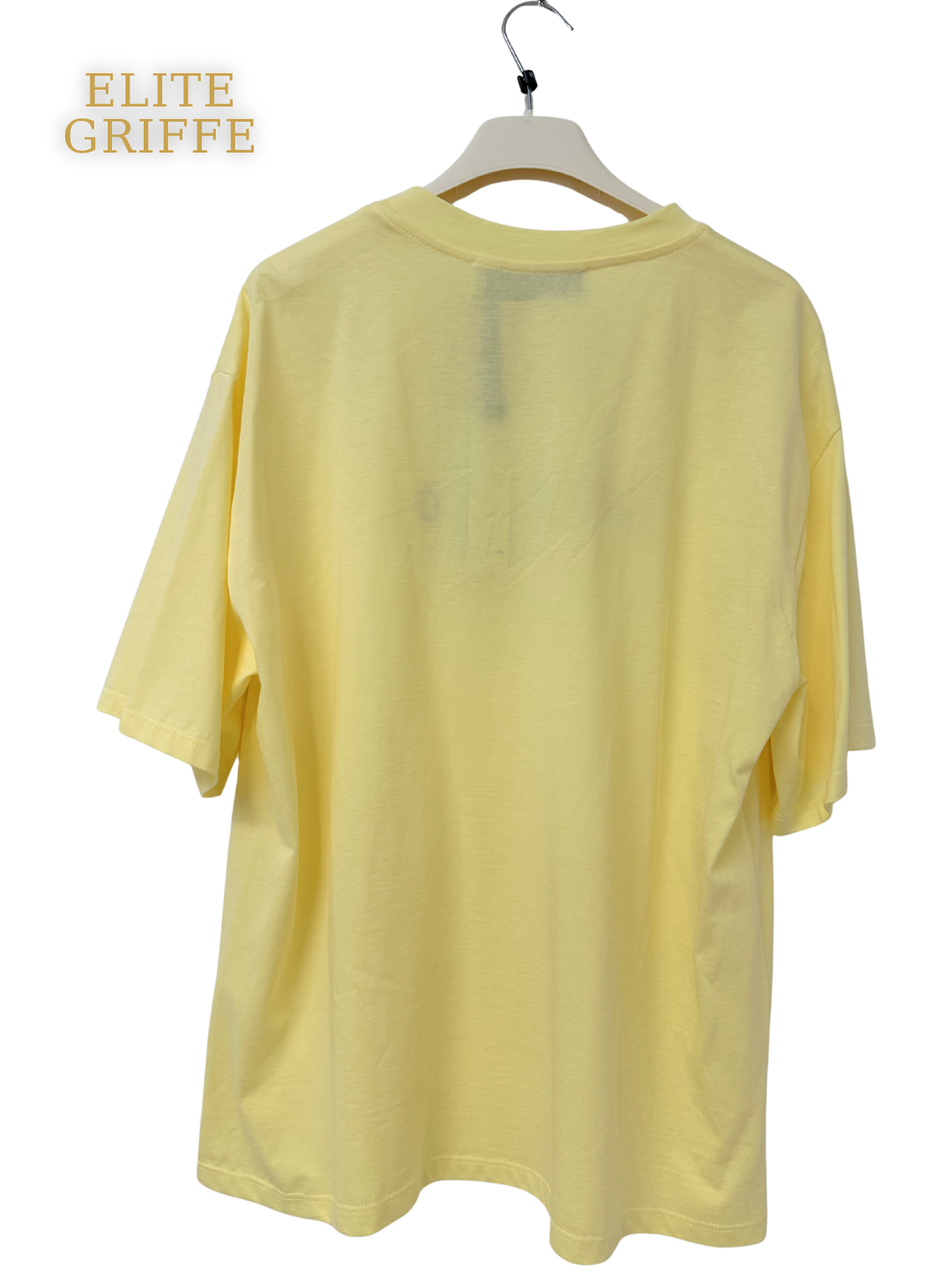 HAVEONE - T-SHIRT RICAMO GIALLO PASTELLO
