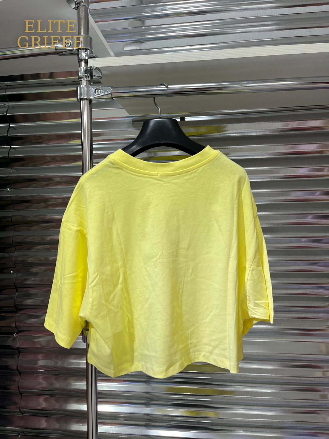 HINNOMINATE T-SHIRT CROP GIALLA