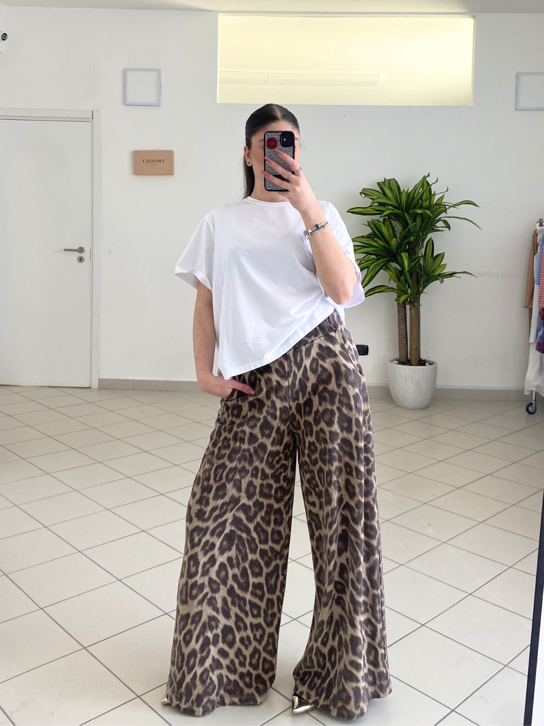 HAVEONE - PANTALONE FELPA TASCHE FANTASIA