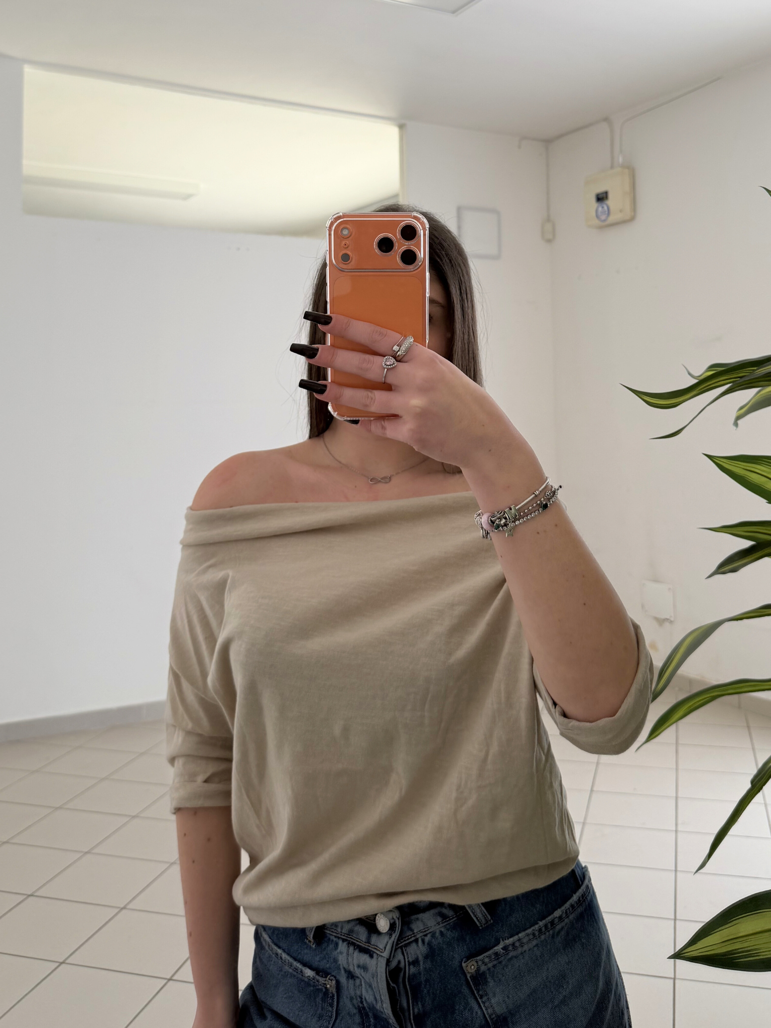 KONTATTO - T-shirt scollo shiffer Corda