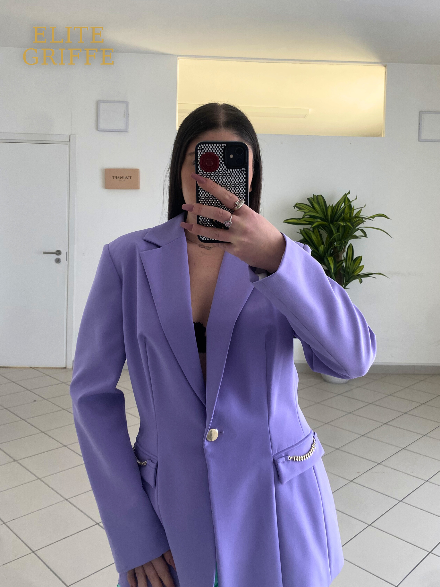 REBELQUEEN - GIACCA MONOPETTO LILLA