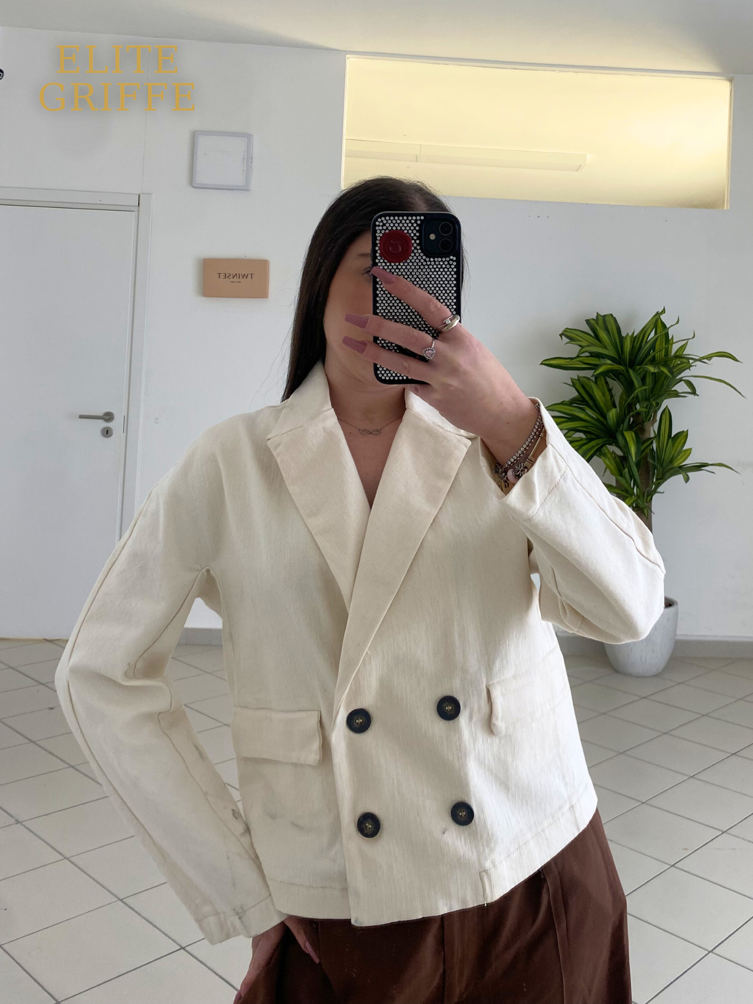 REBELQUEEN - GIACCA BULL COTONE DOPPIO PETTO