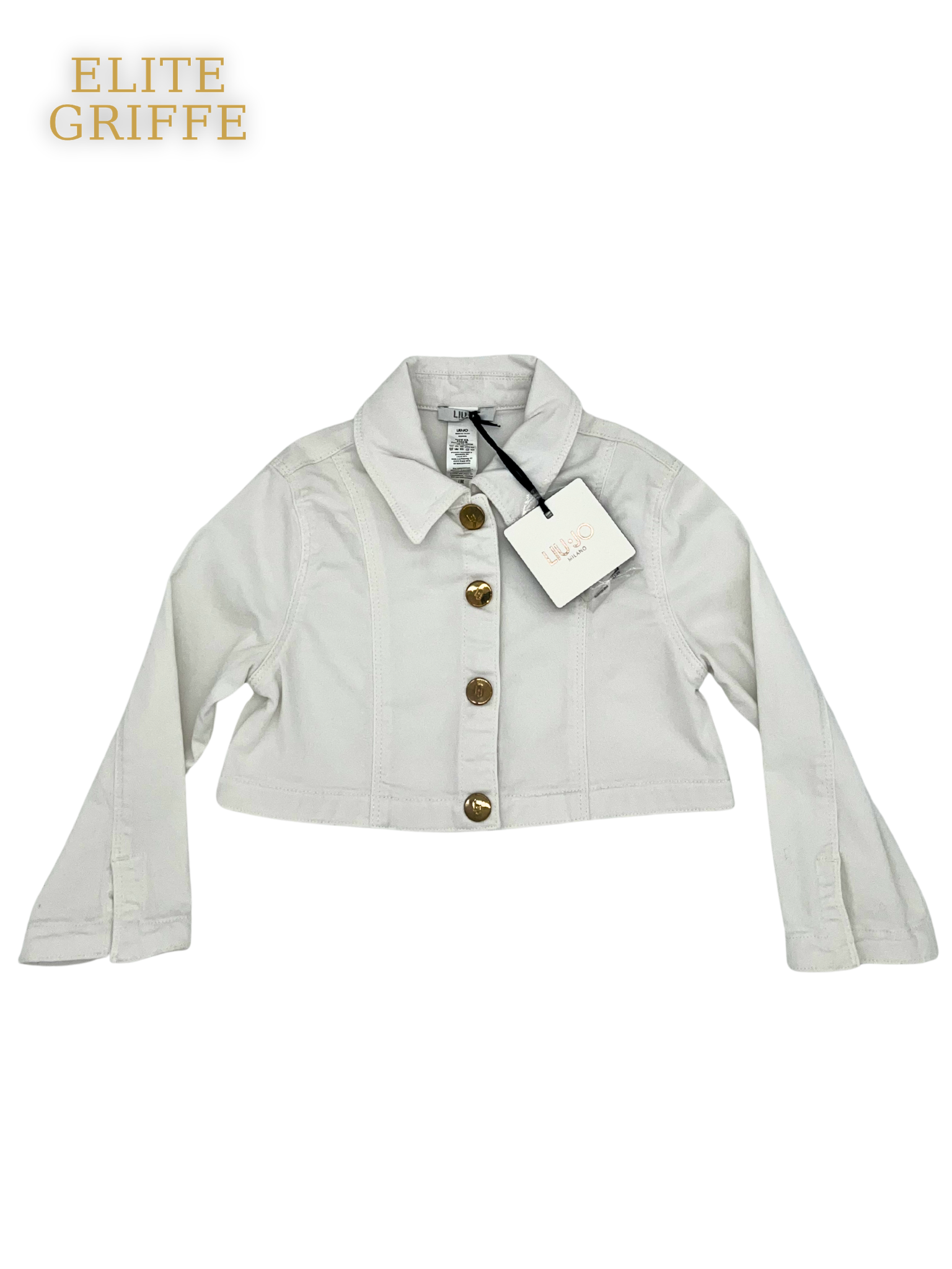 LIU-JO - GIUBBOTTO IN DENIM BIANCO