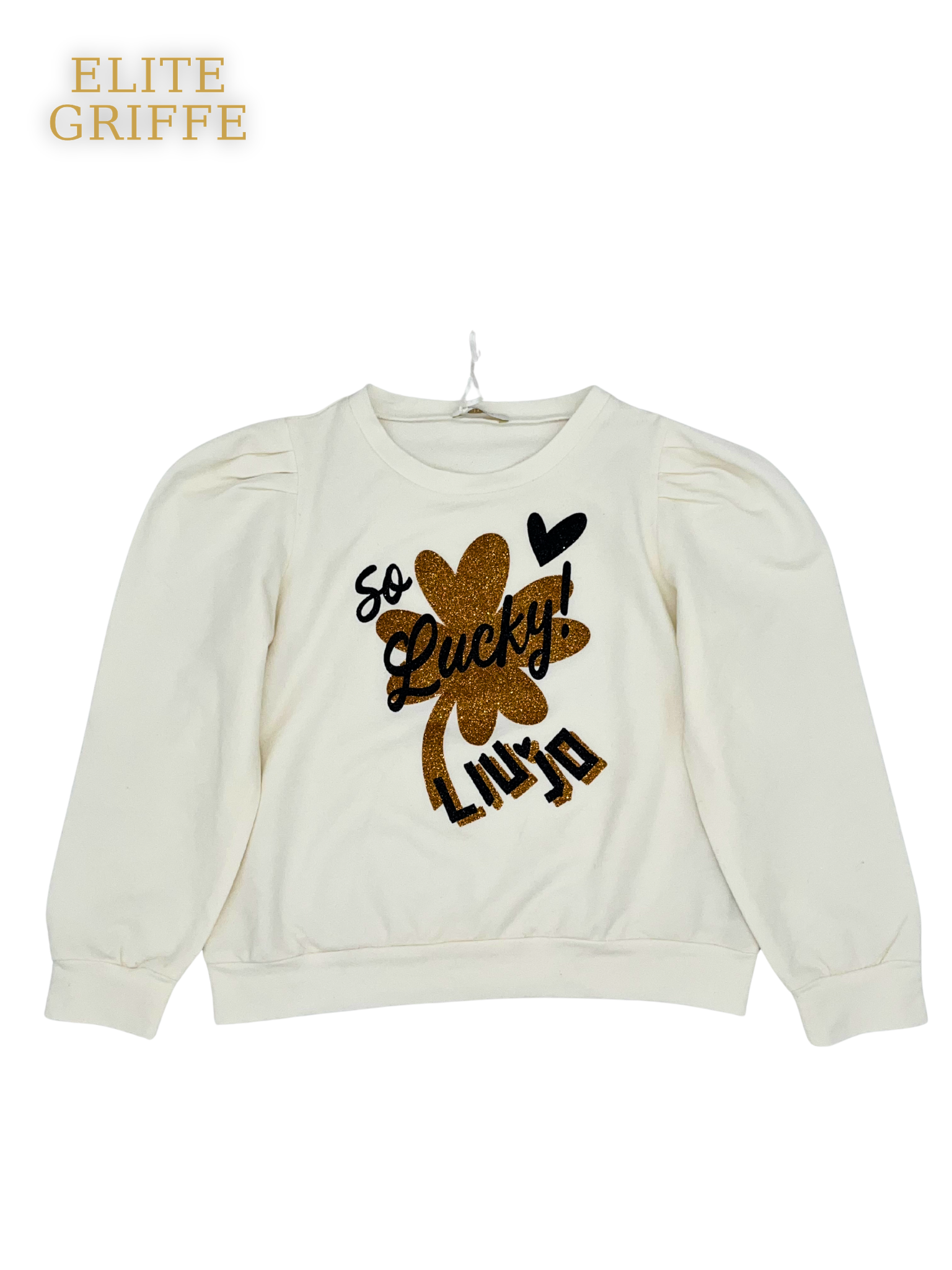 LIU-JO - FELPA BIANCA CON STAMPA