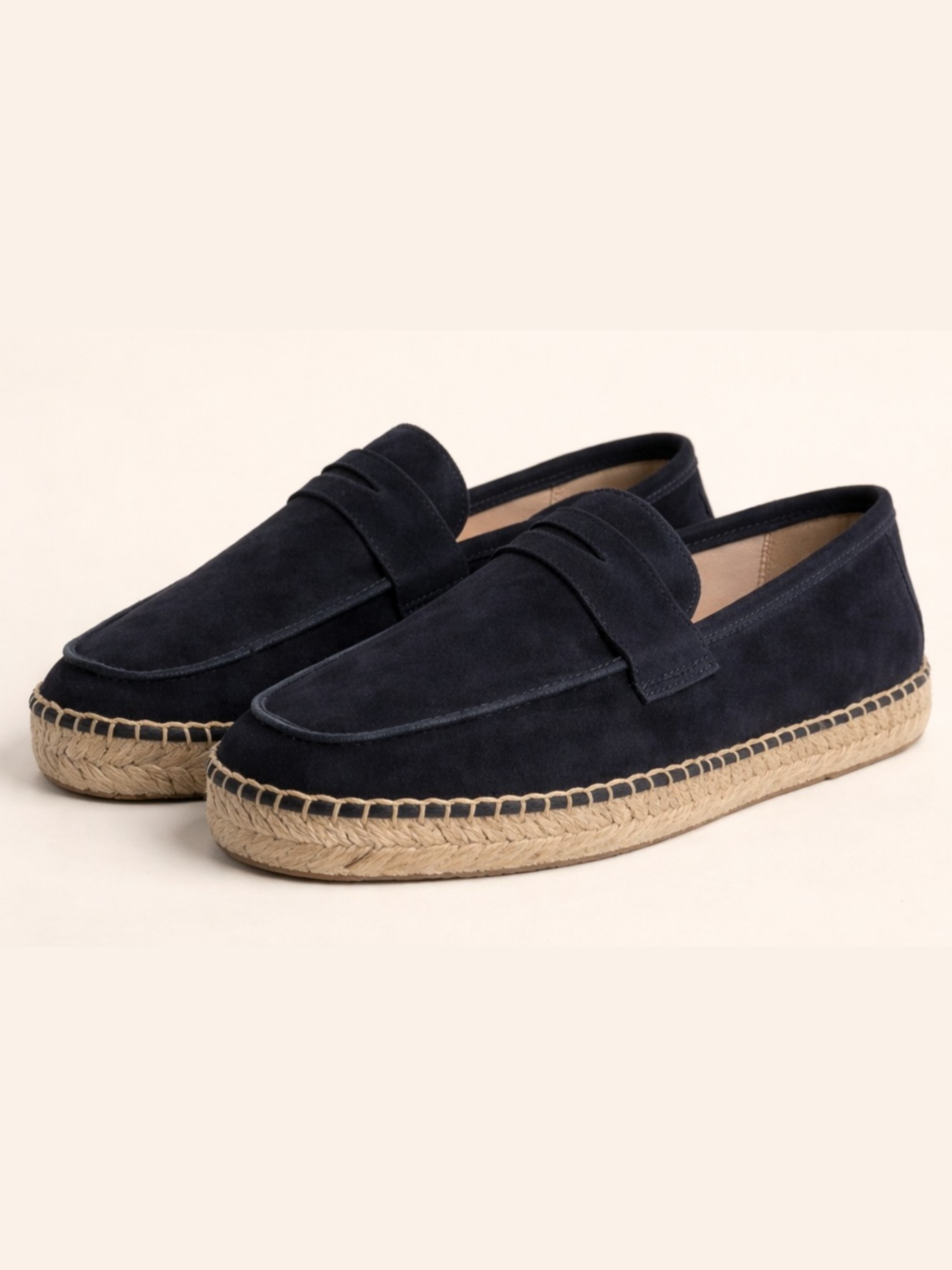 St. Tropez Mocassino in pelle scamosciata Blue Navy